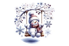 Snow Men Clipart- PNG File Product Image 2