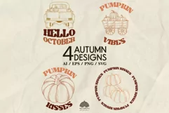 Autumn Vibe design print SVG PNG EPS Product Image 1