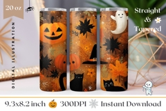 Kids Halloween Tumbler Design, Halloween Pumpkins Tumbler Product Image 1
