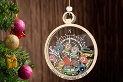 Personalized Travel Adventures Ornament Cut File Svg Product Image 2
