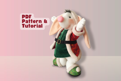 Bunny with Slippers Sewing Pattern Product Image 1