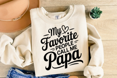 My favorite people call me Papa svg | Svg File | Shirt Svg Product Image 2
