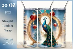 Christmas Sublimation Design Tumbler, Skinny Tumbler Wrap Product Image 1