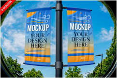 Flag Banner Street Pole Product Image 1