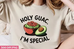 Holy Guac I’m Special PNG, Avocado Sublimation PNG Product Image 2