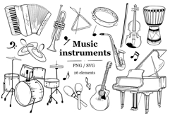 Musical Instruments Clipart Product Image 1
