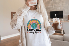 Earth Day every day rainbow PNG Sublimation | Earth Day PNG Product Image 2