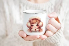 Cute Christmas girls Sublimation PNG. Product Image 2