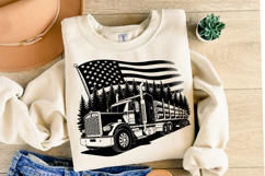 USA Truck Svg Design | Svg Cut Files | Shirt Svg Product Image 2