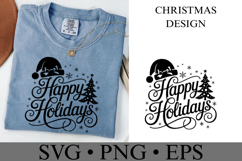 Happy Holiday Svg | Christmas svg | Shirt Svg Product Image 2