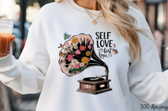 Self love is the best love PNG, Motivation Sublimation PNG Product Image 2