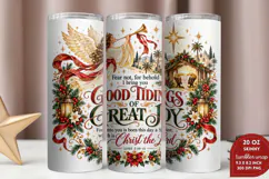 Emmanuel Christmas Tumbler Wrap, Christian Christmas 20oz Tu Product Image 2