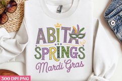Abita Springs Mardi Gras PNG, Mardi Gras Sublimation PNG Product Image 2