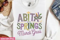 Abita Springs Mardi Gras PNG, Mardi Gras Sublimation PNG Product Image 2