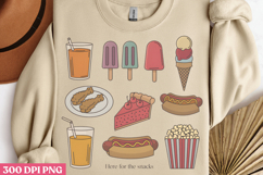 Here for the snacks PNG, 4th Of July Sublimation PNG Product Image 2