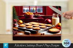 Vintage Gingerbread Recipe Holiday Cutting Board PNG Product Image 1