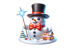 Snow Men Clipart- PNG File Product Image 2