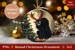 Christmas Monster Ornament PNG, Christmas Tree Ornament Product Image 1