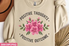 POSITIVE THOUGHTS POSITIVE PNG, Positive Sublimation PNG Product Image 2