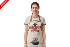Apron And T-shirt Mockup Product Image 1
