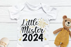 little mister 2024 svg, new years svg, 1st new year svg. Product Image 2