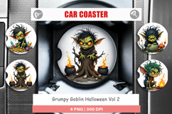 Car Coaster Grumpy Goblin Product Image 1