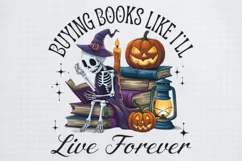 Vintage Halloween Bookish Buying books like I ll live foreve Product Image 1