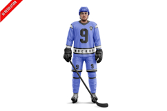 Man Wearing Full Ice Hockey Uniform Product Image 1