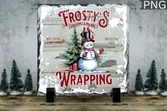 Frostys Christmas Market,Christmas Vintage Sign Sublimation Product Image 1