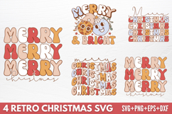 Retro Christmas Tshirt SVG Product Image 1