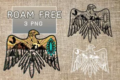 Roam Free png Aztec free bird Digital Image png Product Image 1