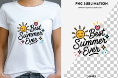 Best Summer Ever PNG | Cute Summer Sun Clipart, Beach Product Image 1