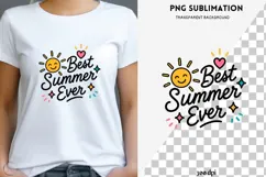 Best Summer Ever PNG | Cute Summer Sun Clipart, Beach Product Image 1