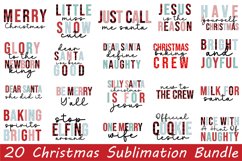 Christmas Sublimation Bundle | Christmas Quotes Sublimation Product Image 1