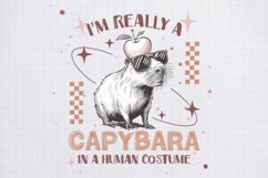 Sarcastic Animal I am really a capybara png Product Image 1