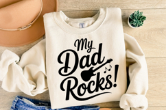 My dad rocks svg | Svg Cut File | Shirt Svg Product Image 2