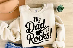 My dad rocks svg | Svg Cut File | Shirt Svg Product Image 2