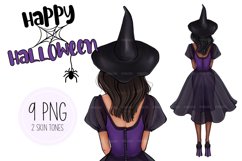 Halloween Witch clipart, Happy Halloween, witch sublimation Product Image 1