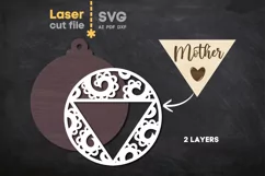 Family Christmas Tree Toy SVG laser cut file for Glowforge Product Image 2