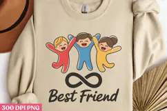 Best friend PNG, True Friendship Sublimation PNG Product Image 2