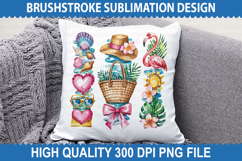 4th of July Brushstrokes Sublimation - Patriotic Brushstroke Product Image 2