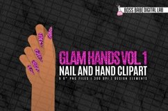 Glam Nail Hands Clipart: &quot;Nails CLIPART&quot; Hands clipart Product Image 1