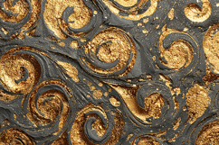 A luxurious gold and gray swirling pattern Product Image 1