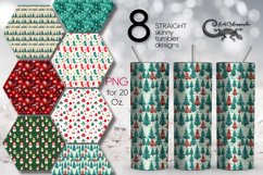 Christmas pattern | 8 Christmas Sublimation Tumbler Designs Product Image 1