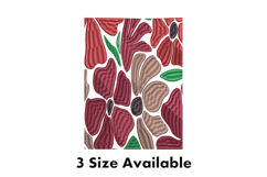 Rustic Autumn Floral Abstract Embroidery Design Product Image 1