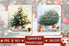 Christmas Animals Money Cards, Christmas Gift Card Designs Product Image 1
