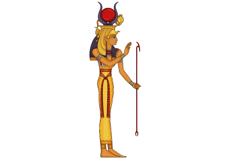 Hathor.Egyptian ancient symbol. Culture.Design element. Product Image 1