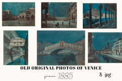 Venice 1885 Vintage Photographs 8 JPGs Product Image 1