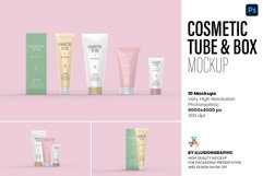 Cosmetic Tube &amp; Box Mockup - 10 views Product Image 1