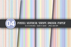 Pastel Vertical Stripe Digital Paper Product Image 1